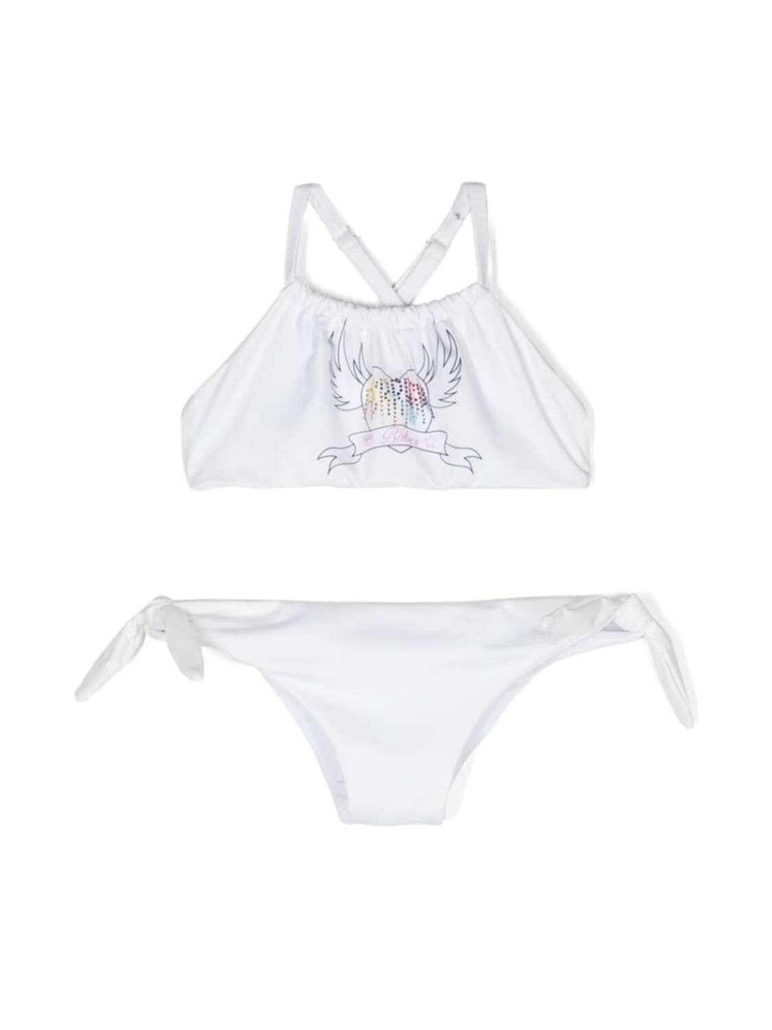 

Chiara Ferragni Kids бикини с логотипом, белый
