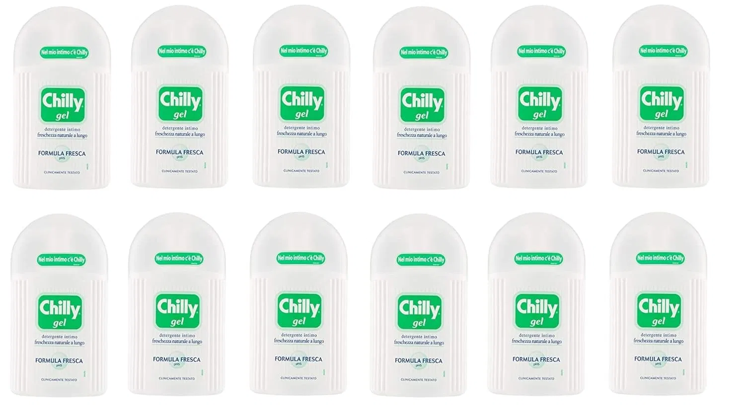 Гель для интимной гигиены Chilly Hygiene Underwear Gel Green, 250 мл, набор из 12 шт. Chilly