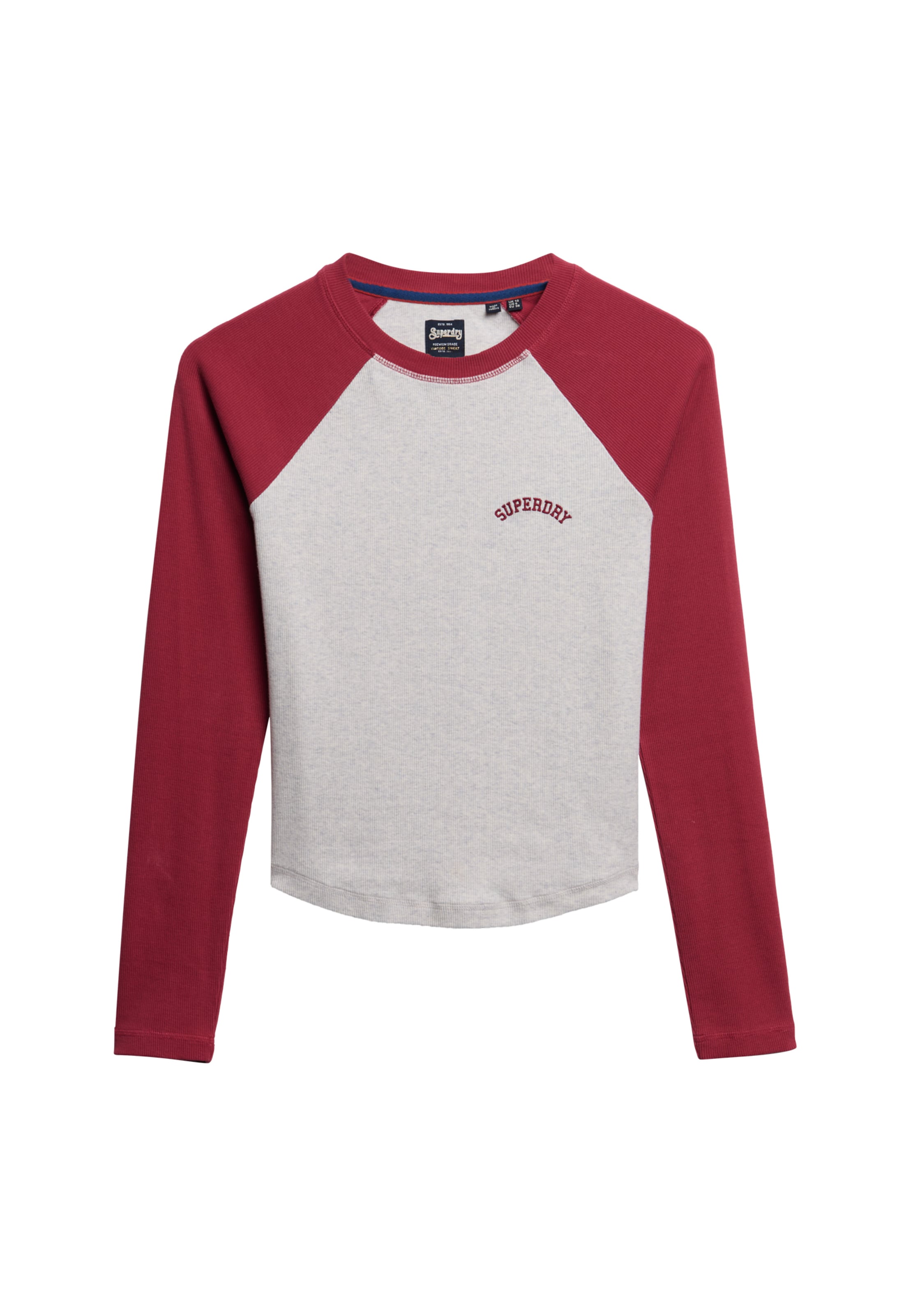 

Superdry & Co Лонгслив 'Essential' в светло-сером цвете