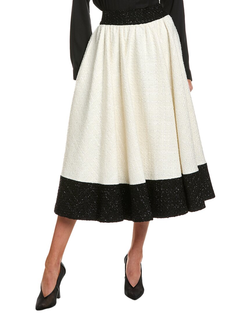 

Alice + olivia Юбка из смеси шерсти Nilda, белый