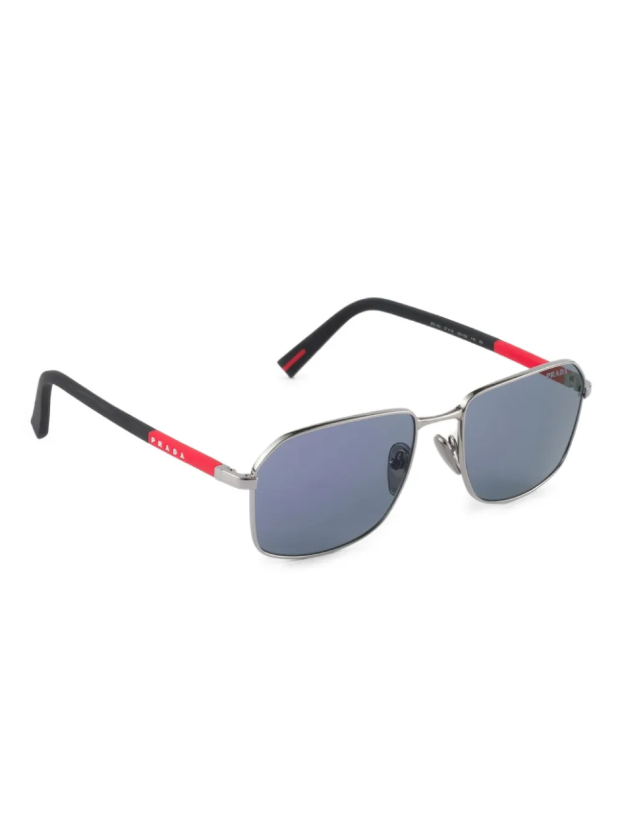 Prada Eyewear солнцезащитные очки Linea Rossa, серебряный — фото 2