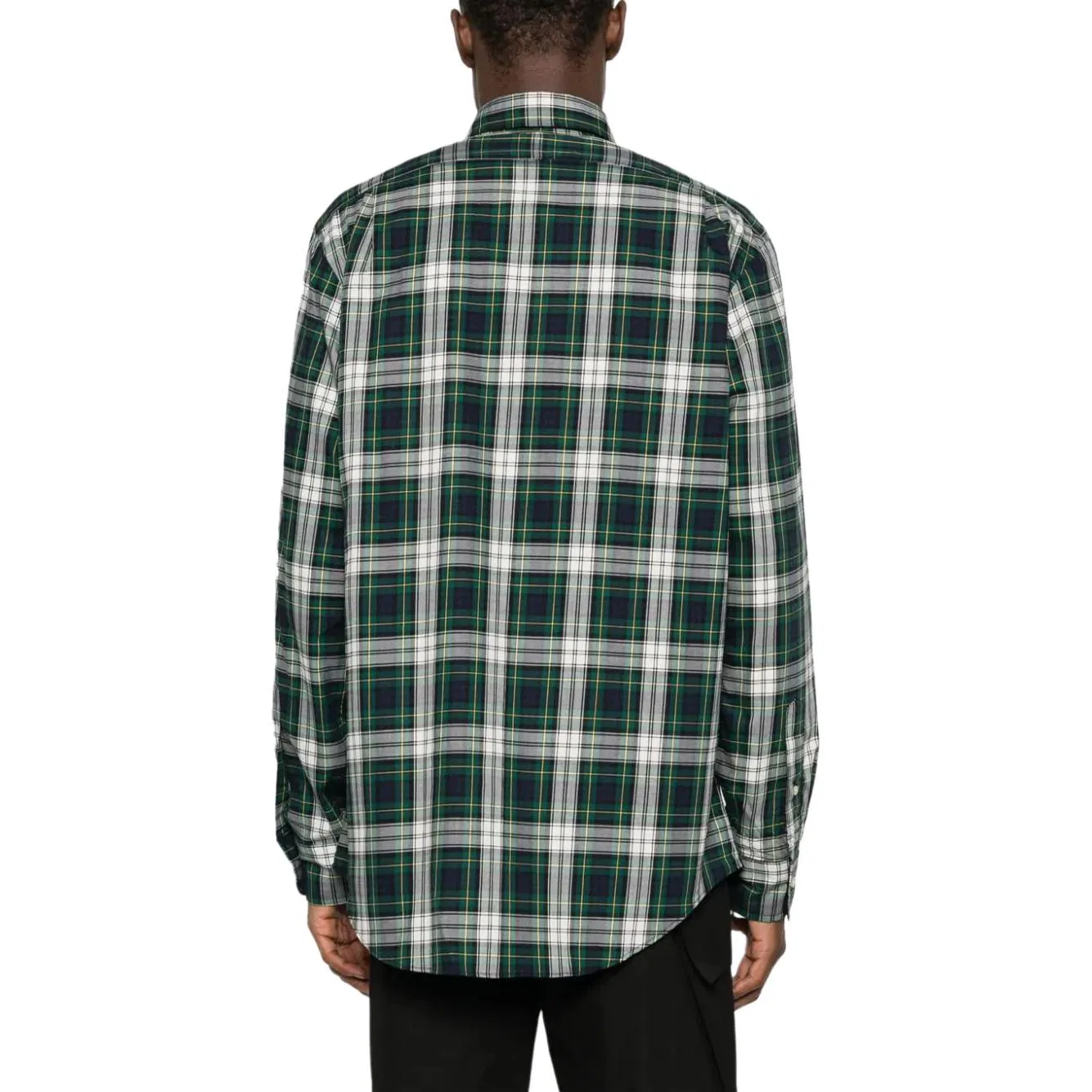 Рубашка из хлопка в клетку Oxford Polo Ralph Lauren, Green — фото 4