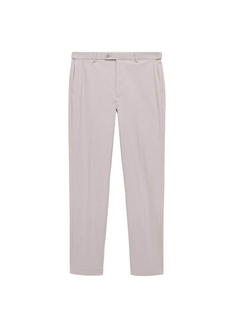 

Узкие брюки со складками MANGO MAN Zurich, Beige