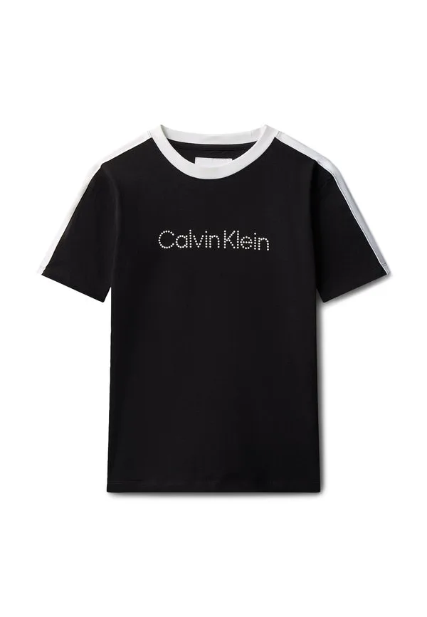 Футболка с принтом в виде ленты Calvin Klein Jeans, Black — фото 4
