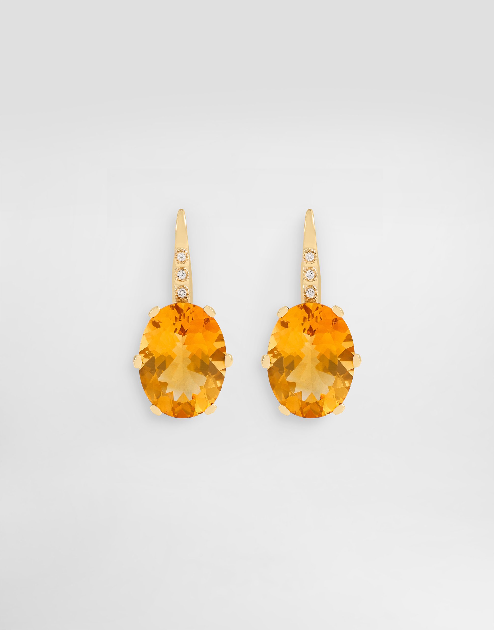 

DOLCE & GABBANA Серьги Anna из желтого золота 18 карат с цитринами и бриллиантами