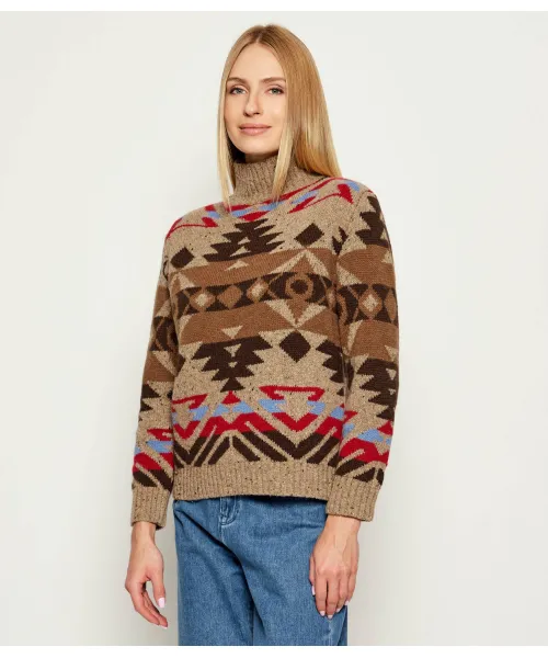 

Эритрейская шерстяная водолазка Regular fit Weekend Maxmara, коричневый