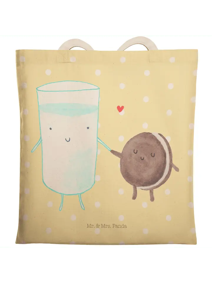 

Шоппер Mr. & Mrs. Panda, желтый пастельный