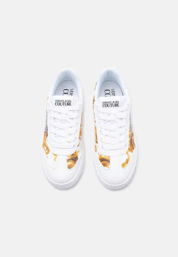 Кроссовки теннисные Versace Jeans Couture, белый/золотистый — фото 4