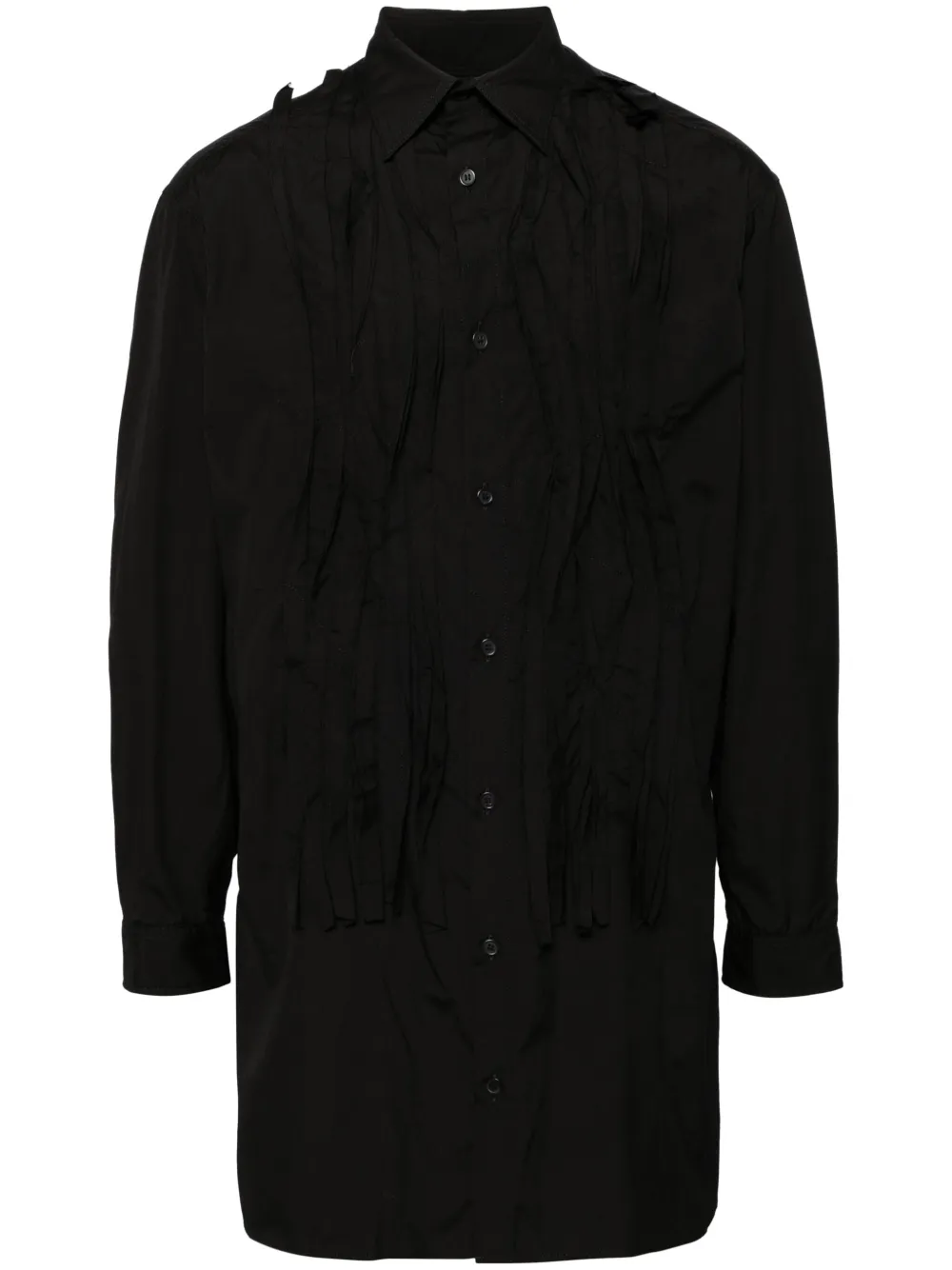 

Рубашка со складками Yohji Yamamoto, черный