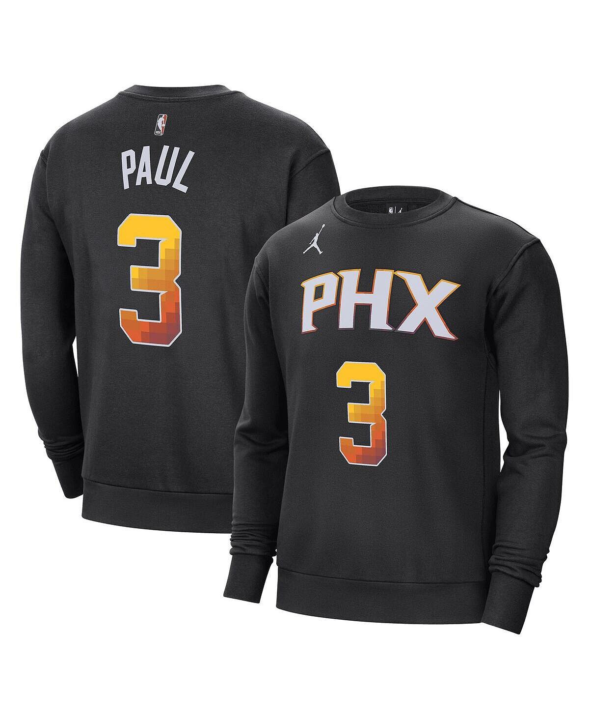 

Мужской пуловер с именем и номером бренда Chris Paul Black Phoenix Suns Jordan