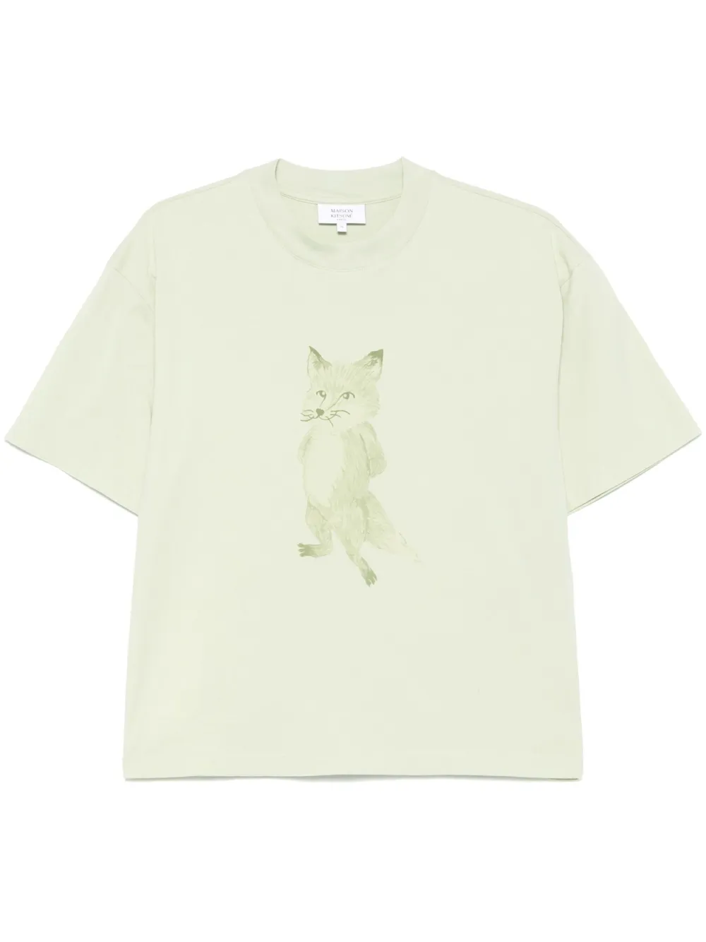 

Футболка с принтом Lady Fox Maison Kitsuné, зеленый