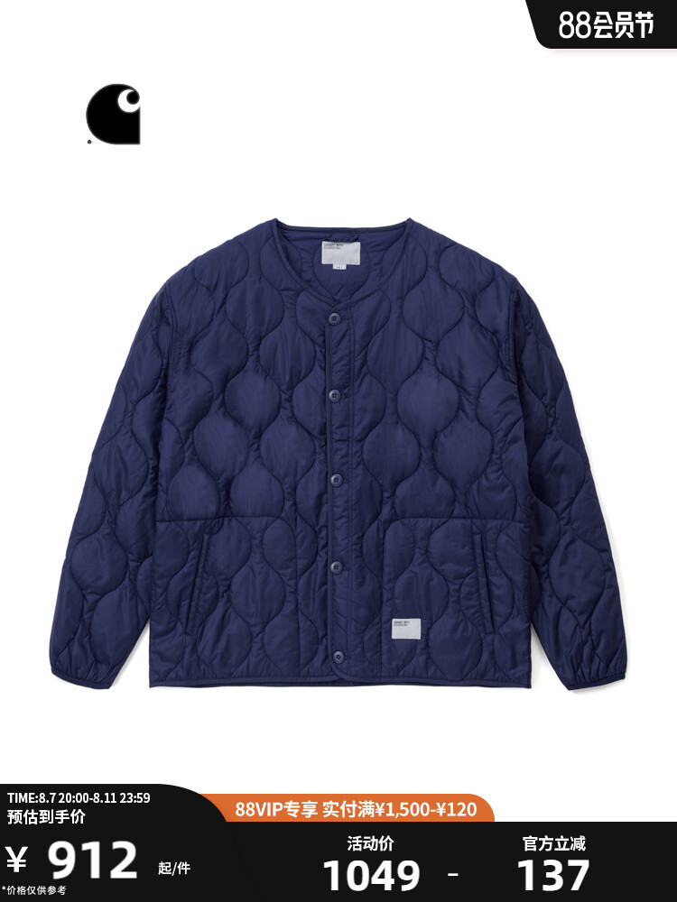 

Пальто мужское Carhartt WIP в стиле милитари, синий