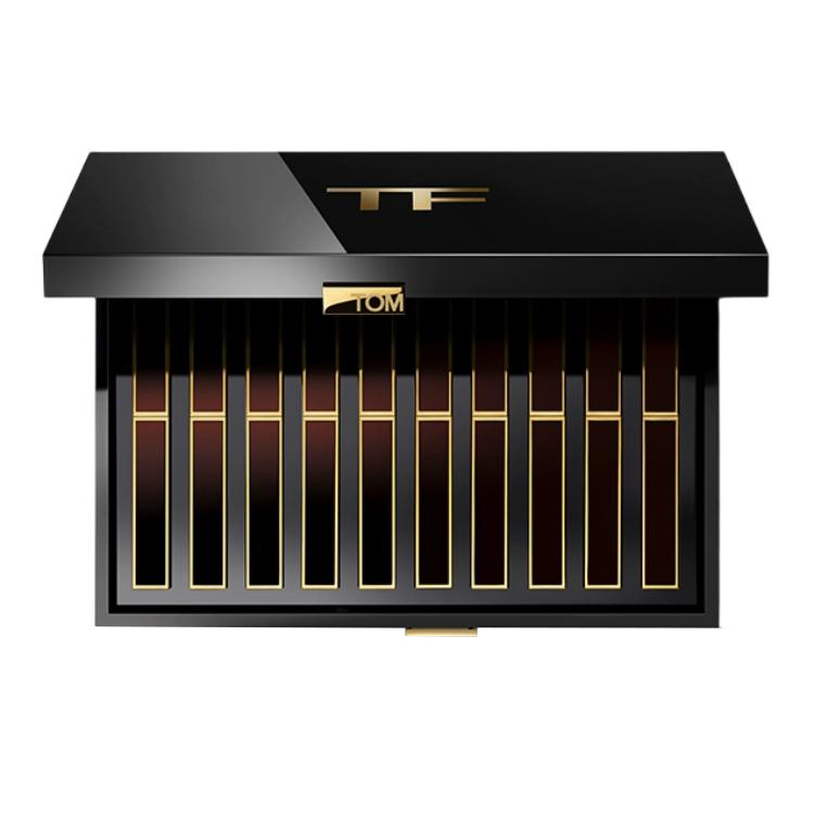 Новый набор ультратонких помад TF Brand Ten Colors в подарочной упаковке, сатиновый блеск, легко растушевывается, натуральное питание, 0,9г*10 TOM FORD — фото 2