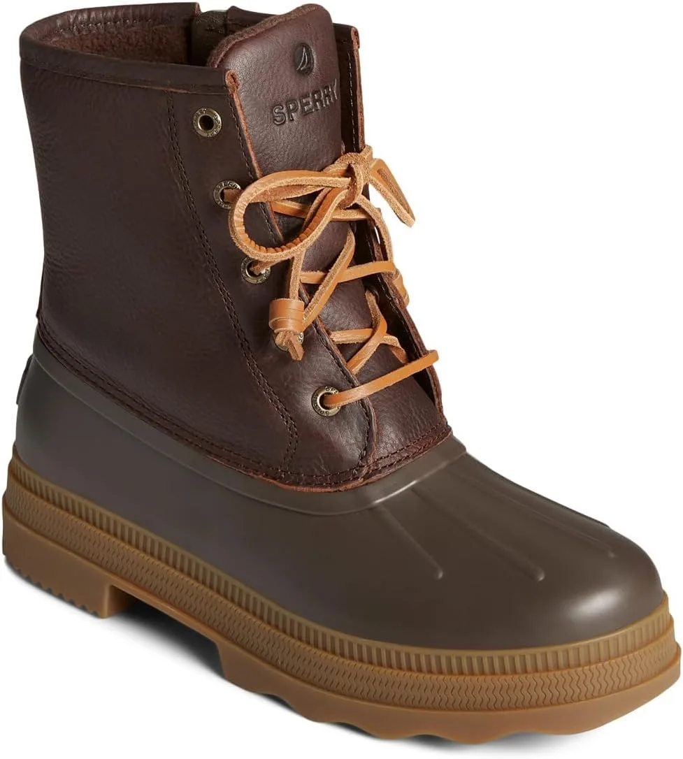 Мужские кожаные резиновые сапоги Sperry Saltwater 2.0, темно-коричневый