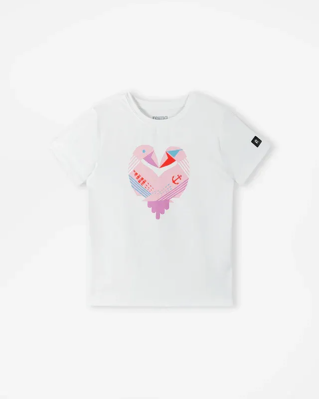 

Детская охлаждающая футболка Vauhdikas Reima, цвет Off White/Pink