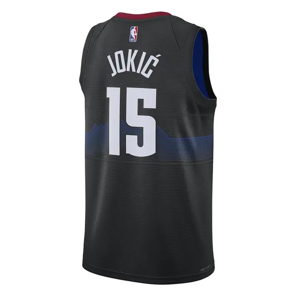 Майка Nike Dri-FIT NBA Swingman Jersey 2023/24 City Edition 'Denver Nuggets Nikola Jokic', черный — фото 2