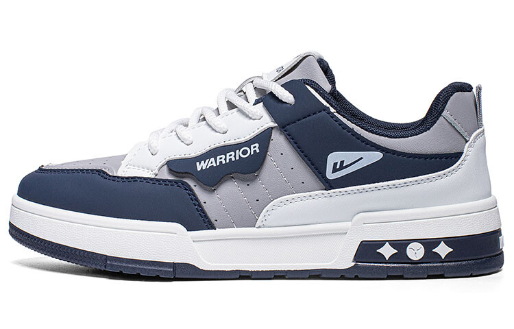 

Кроссовки WARRIOR Skateboarding Shoes Men Low-top Gray/Blue, серый/синий