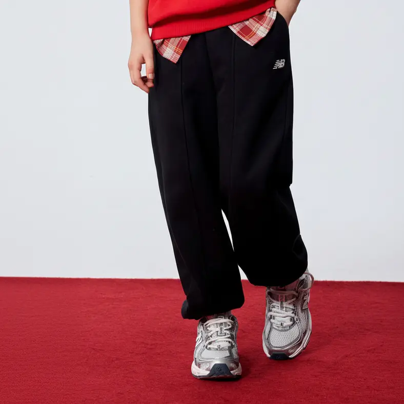 Детские вязаные спортивные штаны New Balance, черный — фото 3