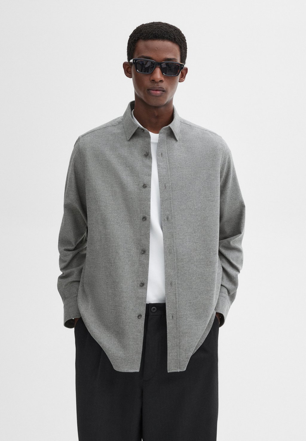

Рубашка Massimo Dutti, бежевый
