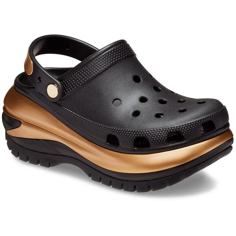 

Сабо Crocs Mega Crush Metallic, черный
