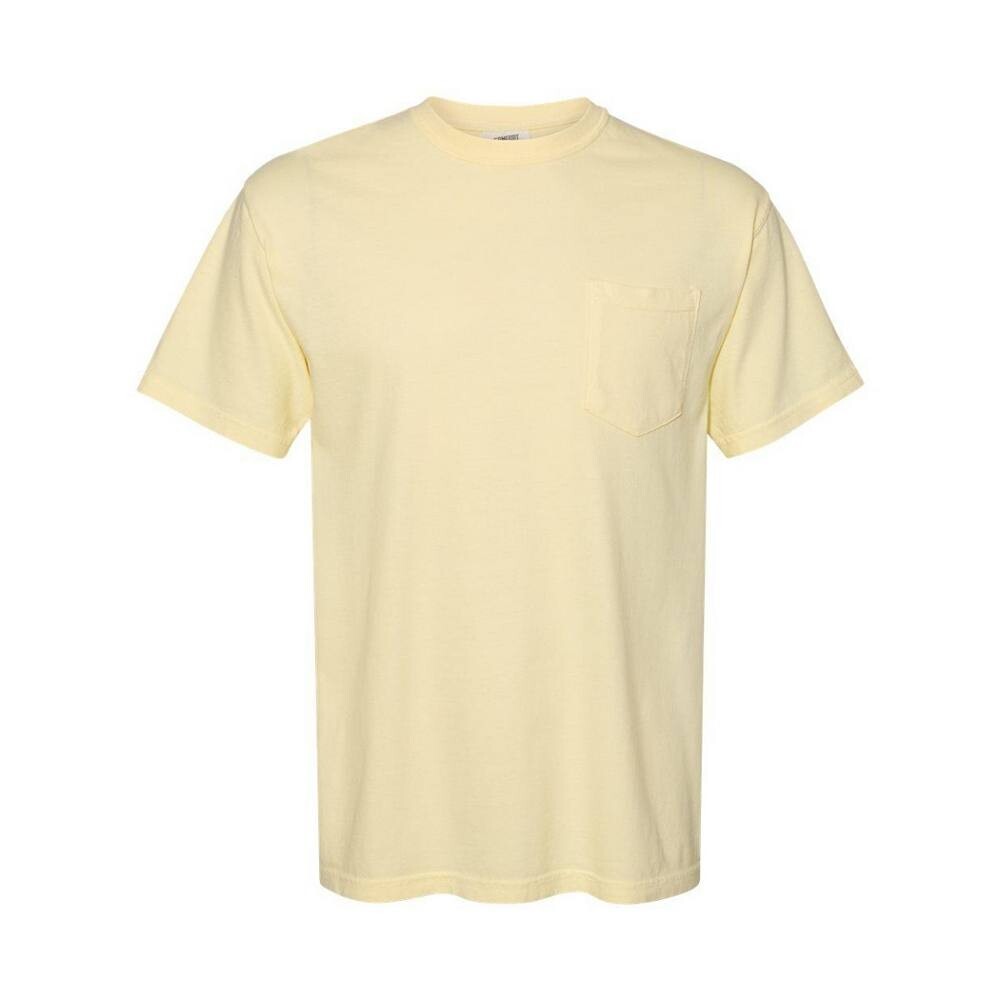 

Плотная футболка с карманами Comfort Colors, окрашенная в готовом виде, цвет Banana