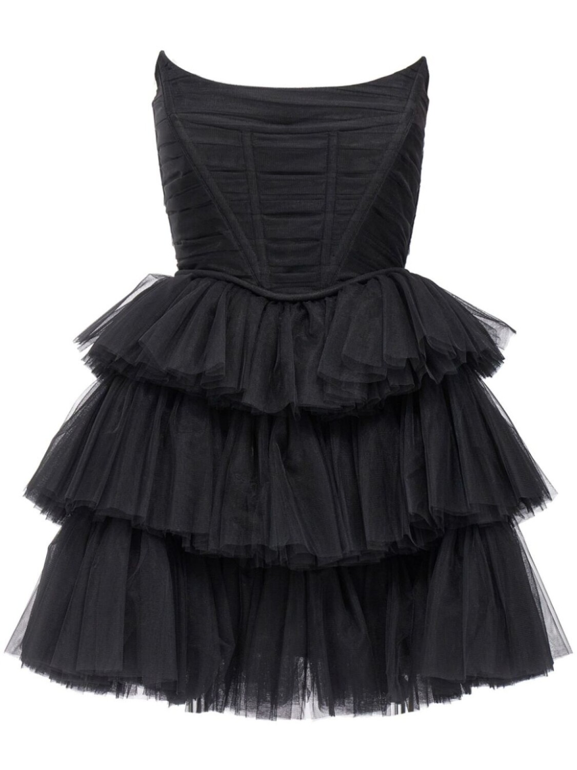 

Платье из тюля с воланами 1913 DRESSCODE, черный