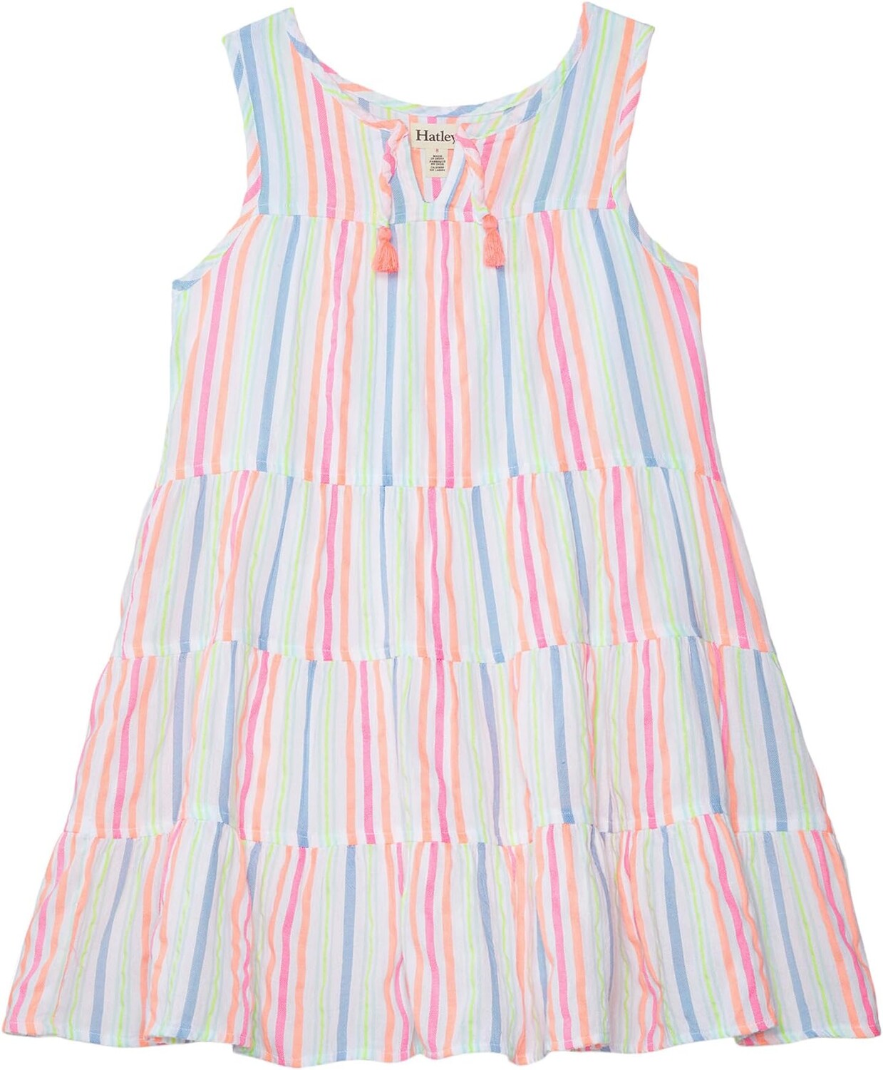 

Платье Hatley Miami Beach Layered Tiered Dress, белый