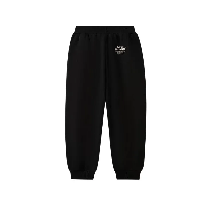 Детские вязаные спортивные штаны New Balance, черный — фото 3