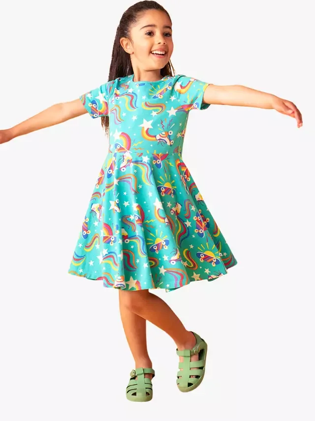 Детское платье-скейтер Солнышко, Wheely Happy Frugi — фото 2