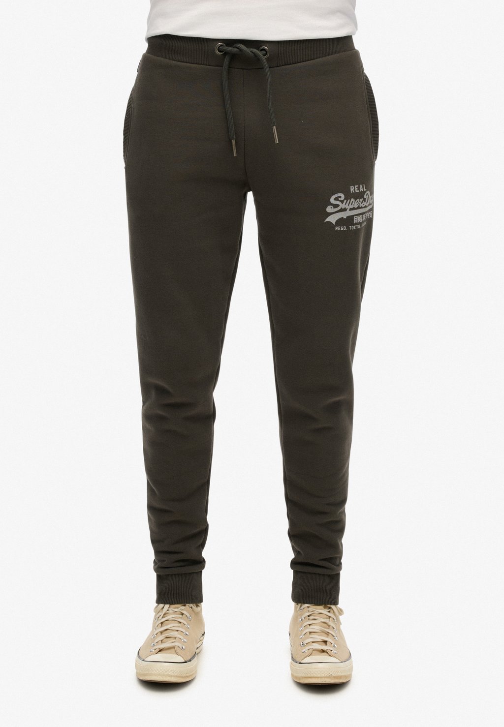 

Спортивные брюки VINTAGE LOGO JOGGERS Superdry, антрацит