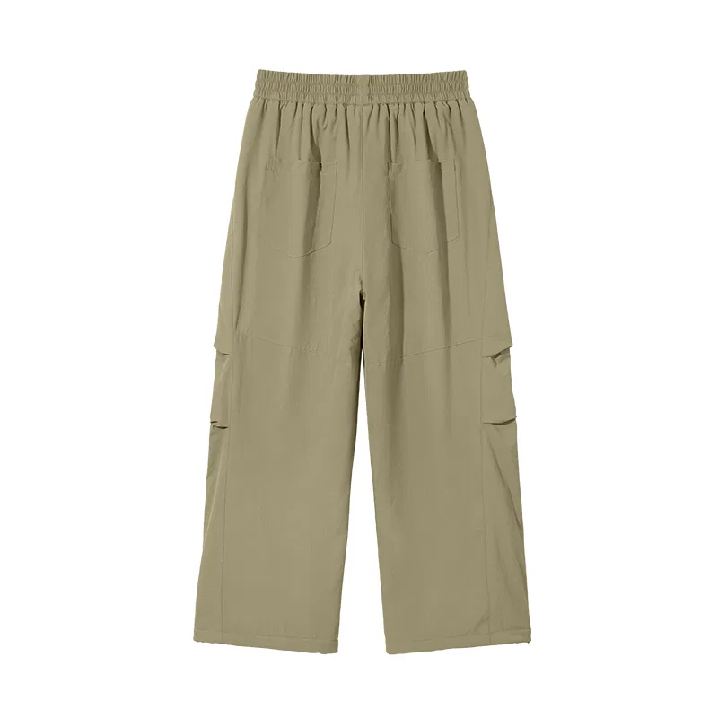Детские софтшелл штаны PEAK Khaki/PK Logo White Silicone K — фото 3