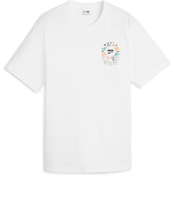 

Футболка youth graphic t-shirt 'white' Puma, белый