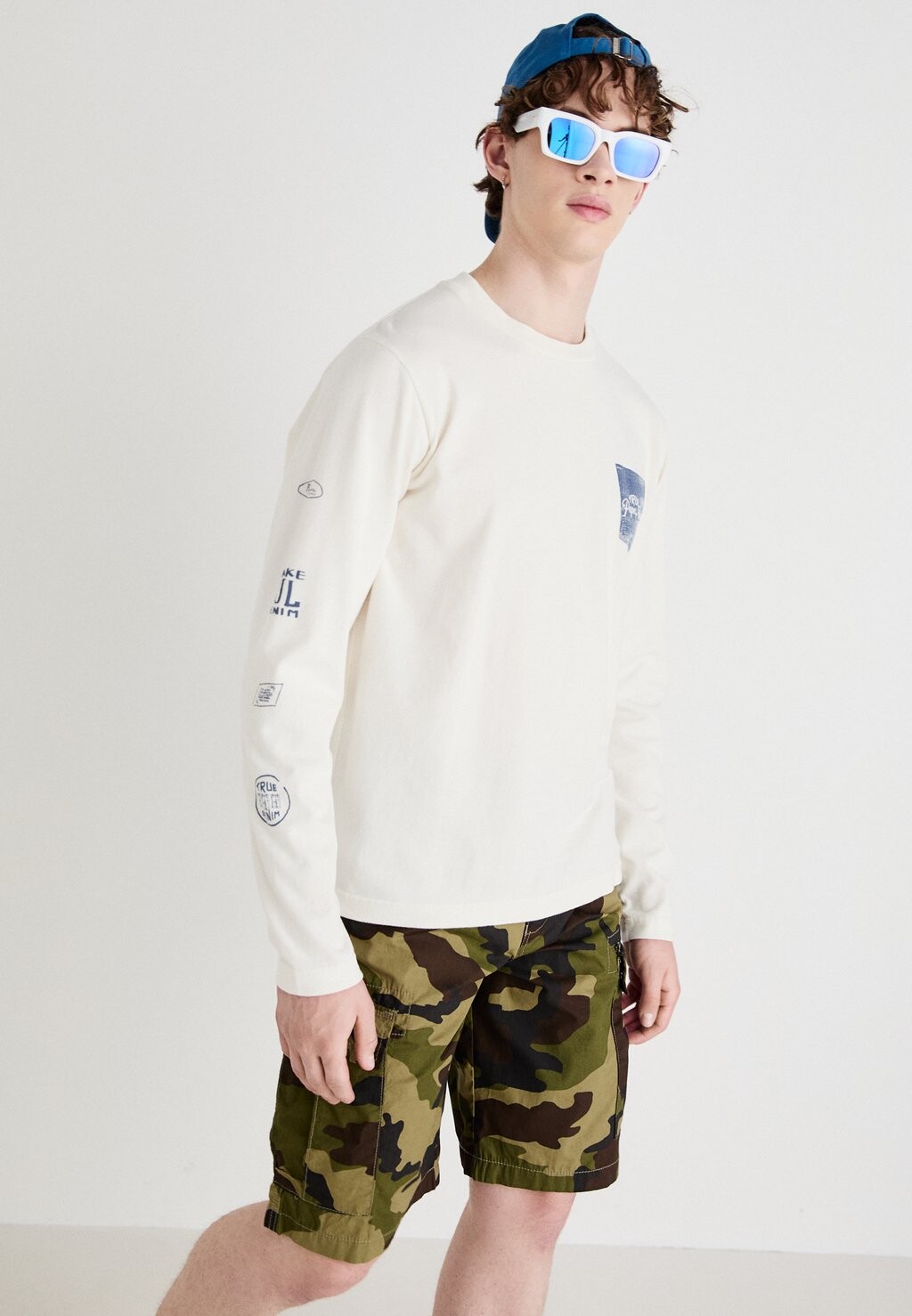 

Топ с длинными рукавами SIDNEY Pepe Jeans, кремовый