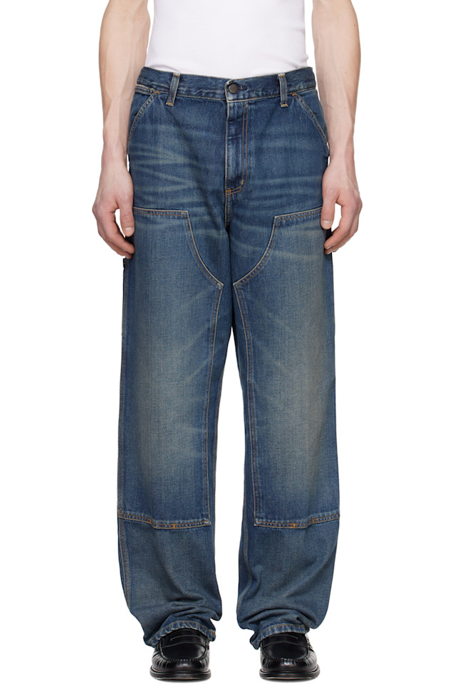 

Джинсы с усиленными коленями Carhartt Work In Progress, синий