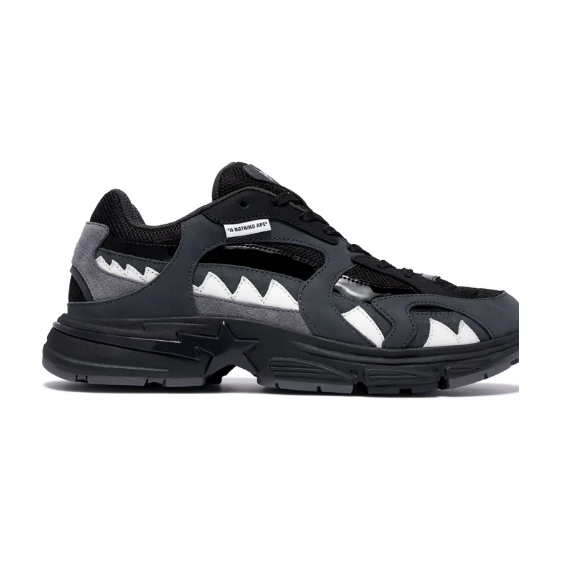 Кроссовки SHARK STA низкие мужские A BATHING APE, серый GYA — фото 4