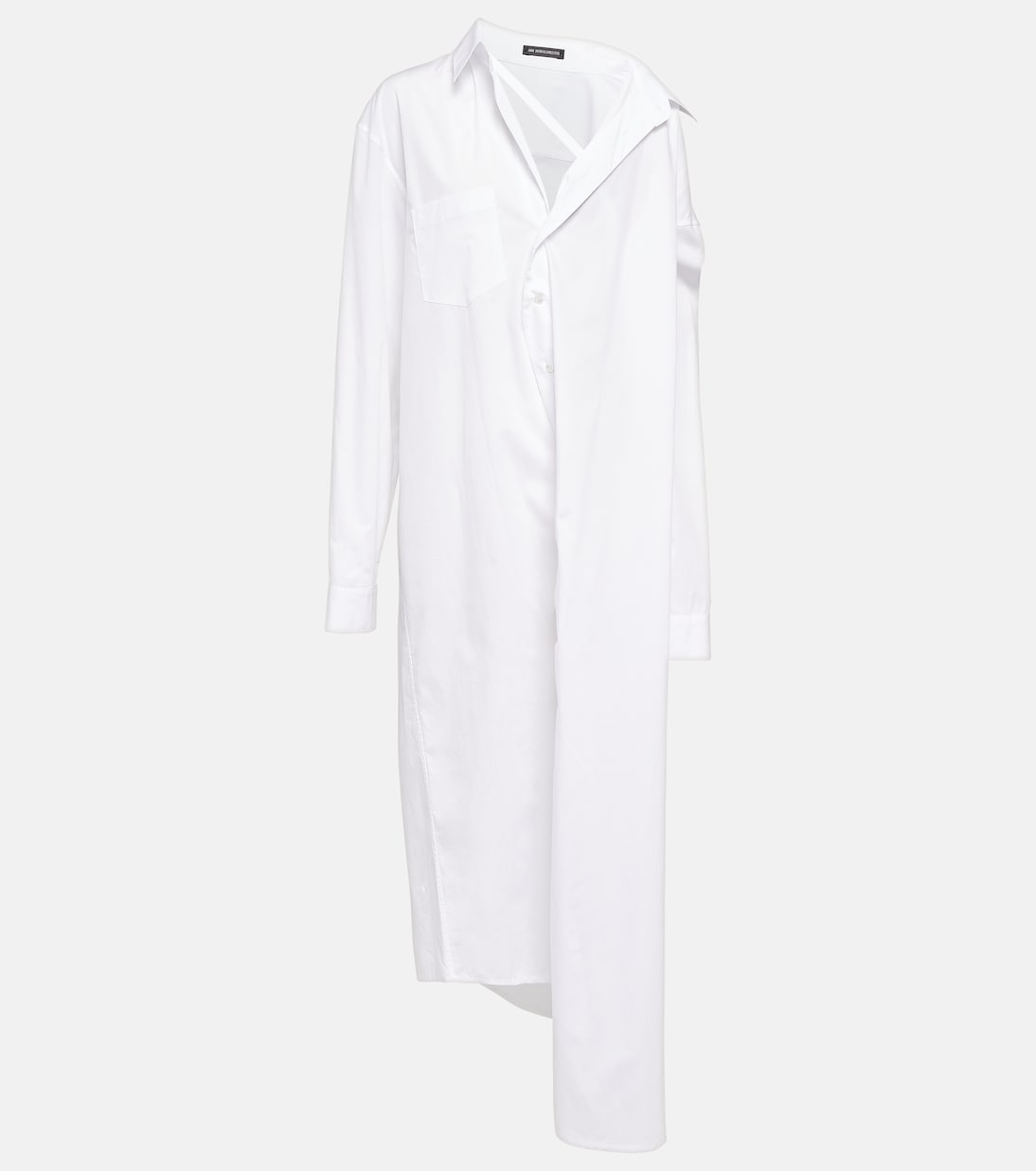 

Платье-рубашка из хлопка Henrietta Ann Demeulemeester, белый