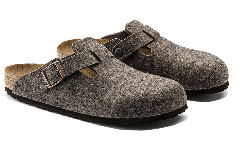 Мюли женские с закрытым носком женские Birkenstock, коричневый — фото 4