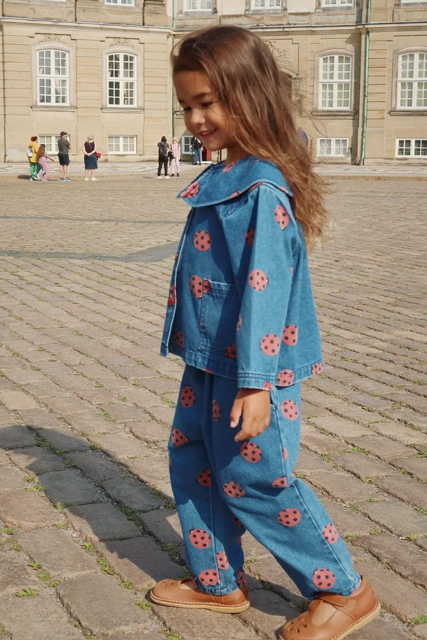 

MAGOT LADYBUG FRILL PANTS джинсы GOTS Konges Sløjd, синий