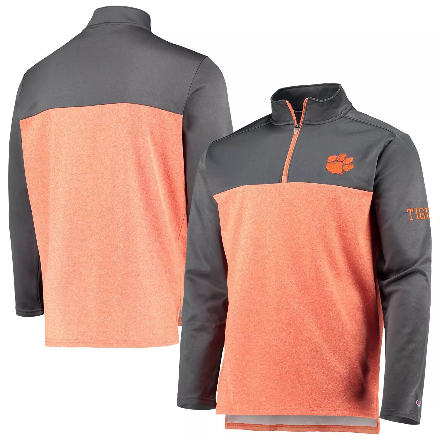 

Мужская оранжевая куртка с молнией четверти Clemson Tigers Gameday Champion, Оранжевый, Мужская оранжевая куртка с молнией четверти Clemson Tigers Gameday Champion