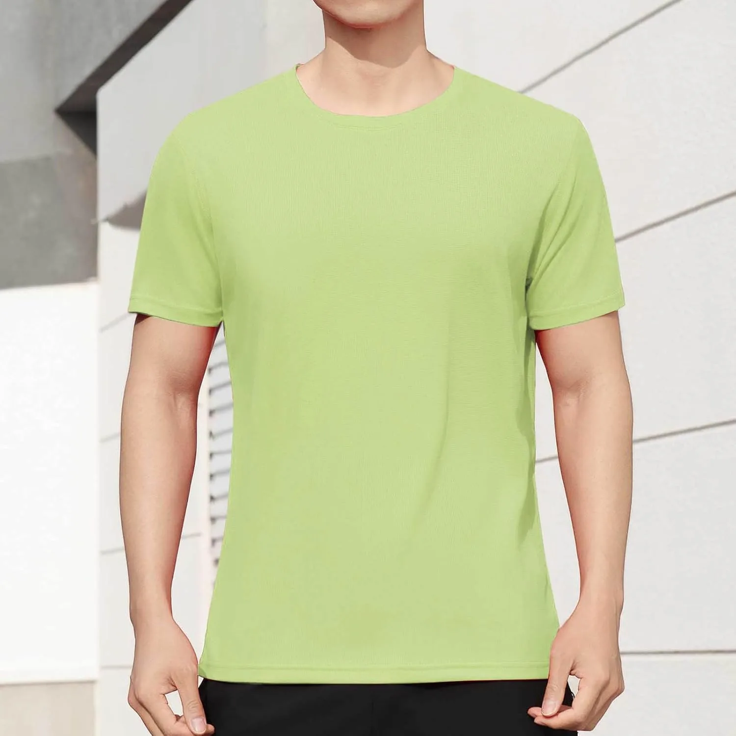 Футболка мужская Big and Tall Midweight Short Sleeve Crew Neck — фото 2