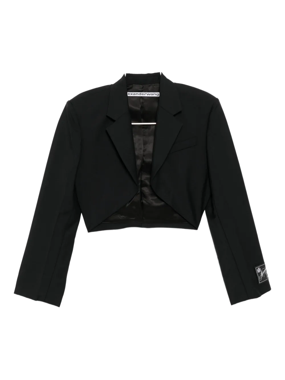 

Пиджак с нашивкой-логотипом Alexander Wang, черный