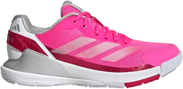 Кроссовки для падел-тенниса adidas Crazyquick Lightstrike, Lucid Pink/Silver Metallic/Lucid Red — фото 2