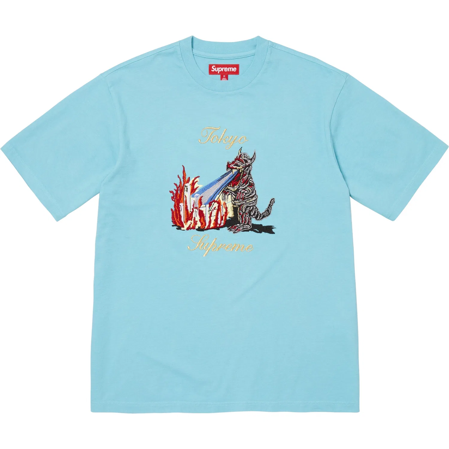 Футболка Monster S/S Top T Shirt унисекс Supreme, Light Blue/Light Blue