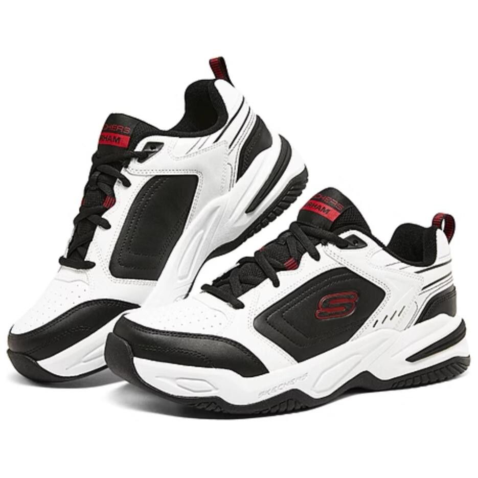 Кроссовки Skechers SPORT MENS Lifestyle Shoes Men Low-top Black/White, черный/белый — фото 3