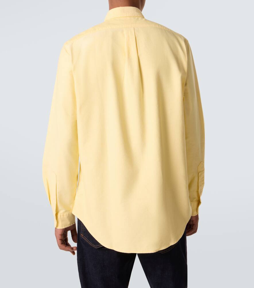 Хлопковая рубашка Polo Ralph Lauren, Yellow Oxford — фото 4