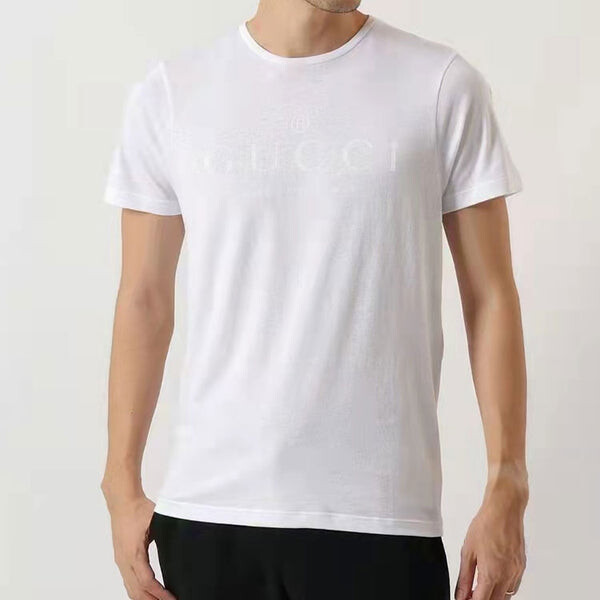 Футболка classic logo t-shirt 'white' Gucci, белый — фото 3