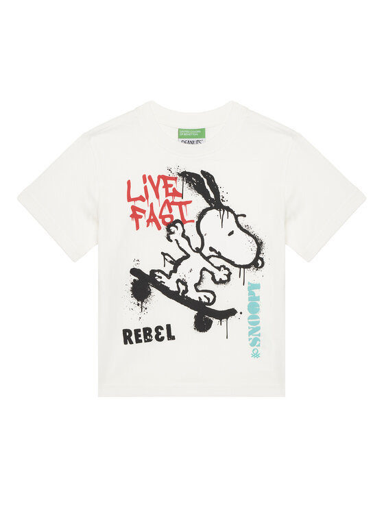 

Футболка regular fit 3X1SG10JW United Colors Of Benetton, белый