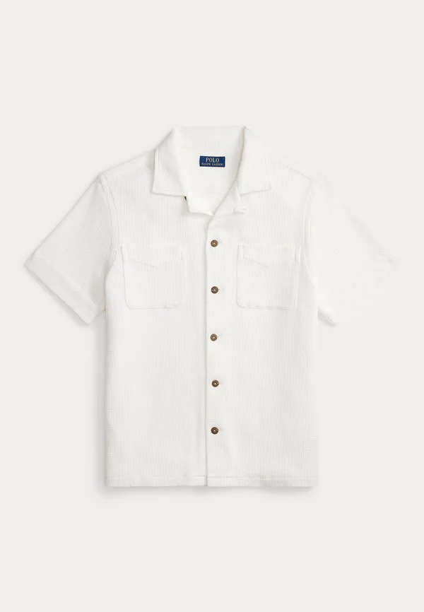 Рубашка из хлопка и льна с вафельной вязкой. Polo Ralph Lauren, Nevis — фото 4