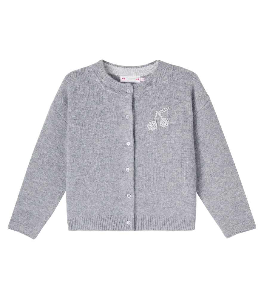 

Вышитый кашемировый кардиган Judicael Bonpoint, Gris Chine Moyen