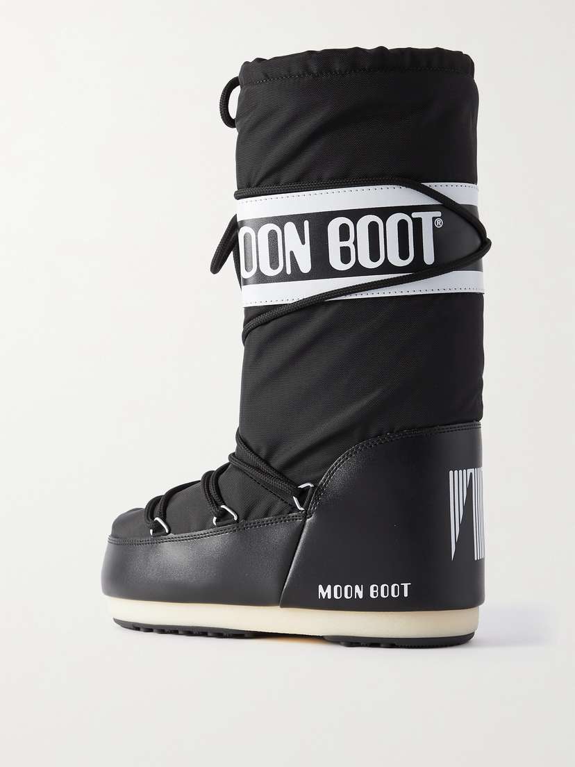 Зимние ботинки Icon из искусственной кожи и ракушек Moon Boot, черный — фото 3